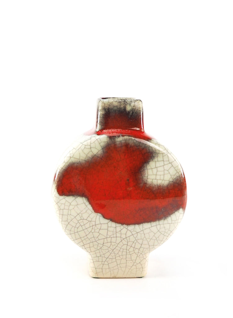Vintage Mini Blumenvase, Red and White – JANE CARR