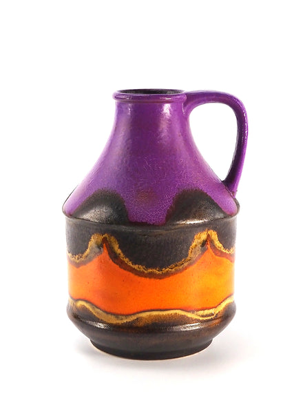 Vintage Lava Pot with Handle - Small - Front