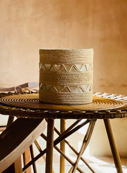 CÔTÉ BOUGIE - DINA Crochet Candle - lifestyle 1