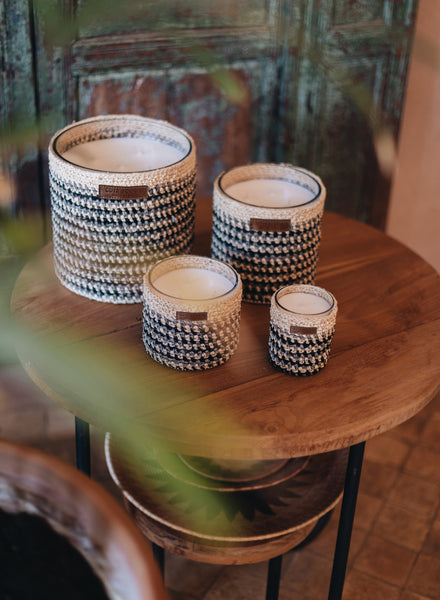 CÔTÉ BOUGIE - MIA Crochet Candle - lifestyle