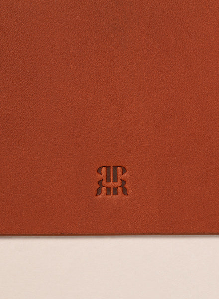 PARADISE ROW Tan Leather Desk Mat - detail 1