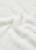 THE CRYSTAL WRAP - White cashmere wrap with Swarovski crystals - detail