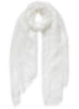 THE CLOUD - White sheer modal and cashmere-blend wrap - tied