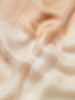 THE TWO TONE WRAP - Peachy neutral and cream tie dye modal and cashmere wrap - detail