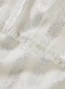 JANECARR - THE SKYLINE - White cashmere scarf with silver stripes - 2