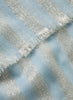 JANECARR - THE SKYLINE - Pale blue cashmere scarf with light gold stripes - 2