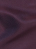 THE POLKA DOT FRINGED SILK SCARF - Burgundy and white pure silk jacquard scarf - Detail