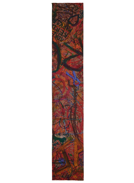 JANE CARR X DIETER ROTH TISCHMATTE SCARF - Printed cotton and silk scarf - flat