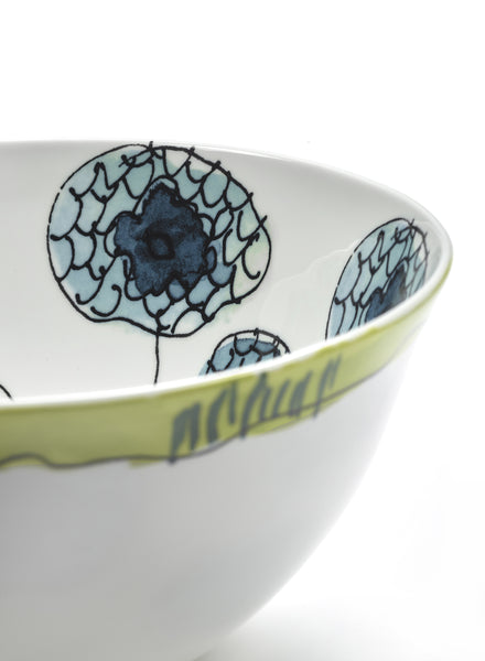 Anemone Vaniglia MEDIUM SERVING BOWL - MARNI - From the Midnight Flowers collection