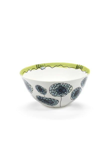 Anemone Vaniglia LARGE SERVING BOWL - MARNI - From the Midnight Flowers collection