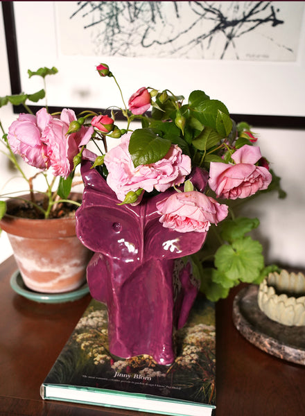 MARNI - LARGE AUBERGINE OWL VASE - 2