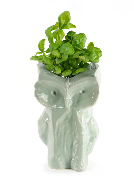 MARNI - LARGE LIGHT BLUE OWL VASE - LIFESTYLE