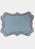 MARIAIDA - SET OF FOUR BRISA BLUE LINEN PLACEMATS - 1