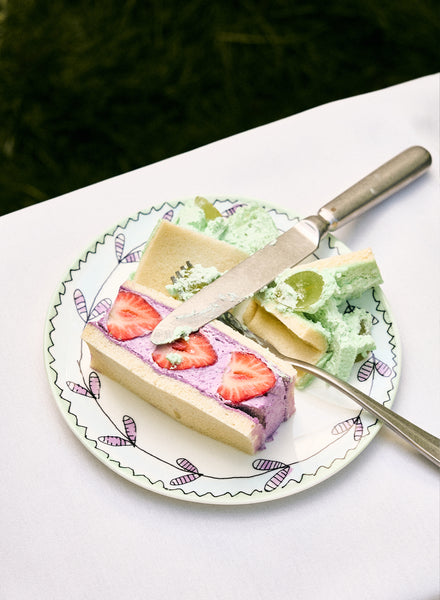 SET OF TWO BREAKFAST PLATES BY MARNI - From the Midnight Flowers collection - 2