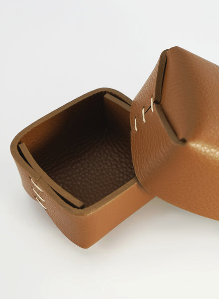 OSCAR MASCHERA - Small Brown Leather Box - 1