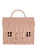 Rose Rattan Casa Clutch - front