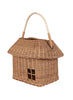 Big Natural Rattan Hutch Basket - angle
