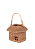 Small Natural Rattan Hutch Basket - side