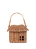 Small Natural Rattan Hutch Basket - front