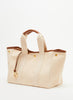 The Traversée Medium Cotton Tote, Natural & Camel - RUE DE VERNEUIL