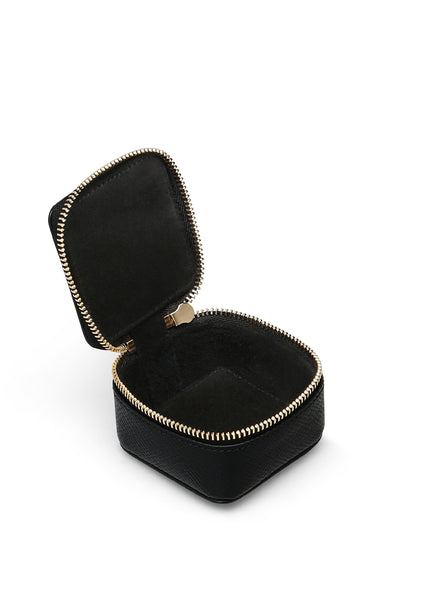 SMYTHSON - Panama Square Trinket Case, Black - Open