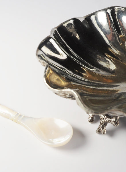 Silver Oyster Salt Cellar - THOMAS GOODE