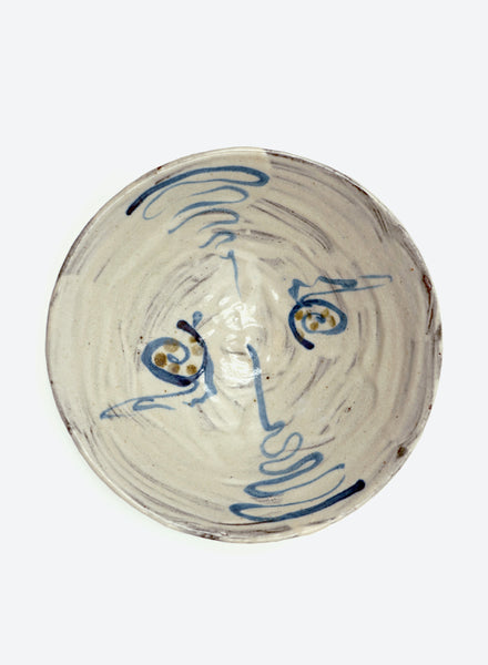 TROY TOWN - Wide Bowl with Hakeme Glaze - Top