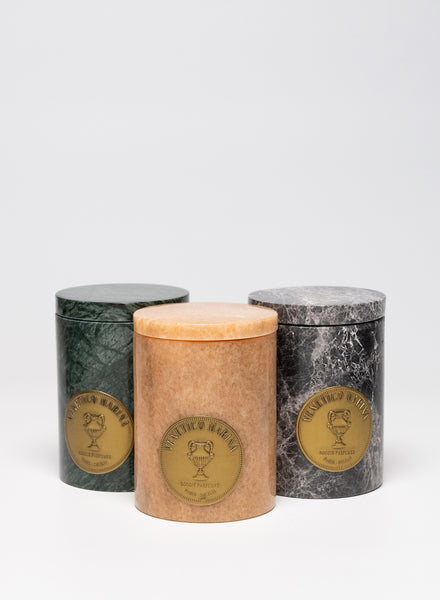 TINDARI CANDLE IN GREEN MARBLE - VENETICO MARINA - 2