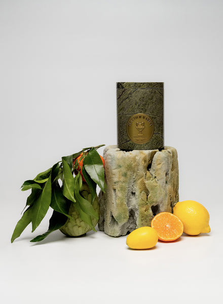 VENETICO MARINA - PANAREA CANDLE IN GREEN MARBLE - 2