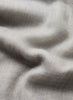 JANE CARR The Sheer Fray Square in Mist, light grey super fine pure cashmere scarf - detail