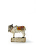 VINTAGE PAINTED WOODEN NANDI SCULPTURE - 4