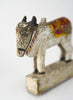 VINTAGE PAINTED WOODEN NANDI SCULPTURE - 2