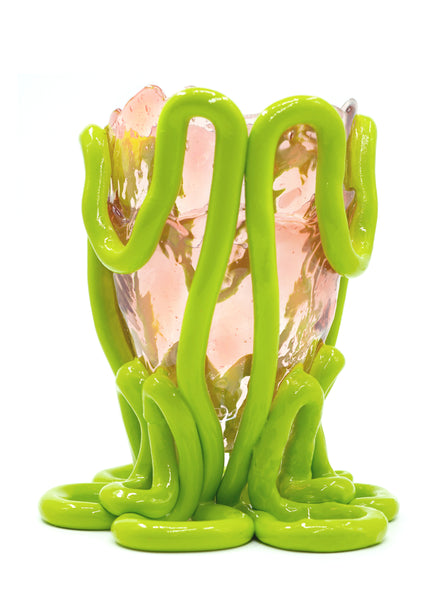 GAETANO PESCE - Indian Summer Vase, Pink and Lime - 1