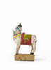 VINTAGE PAINTED WOODEN NANDI SCULPTURE