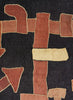 AUTHENTIC HANDMADE KUBA CLOTH CUSHION FROM CONGO, BLACK 1 - Detail