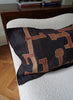AUTHENTIC HANDMADE KUBA CLOTH CUSHION FROM CONGO, BLACK 2 - Lifestyle 