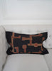 AUTHENTIC HANDMADE KUBA CLOTH CUSHION FROM CONGO, BLACK 2 - Lifestyle 