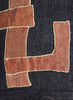 AUTHENTIC HANDMADE KUBA CLOTH CUSHION FROM CONGO, BLACK 3 - Detail 