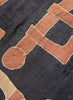 AUTHENTIC HANDMADE KUBA CLOTH CUSHION FROM CONGO, BLACK 3 - Detail 