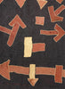AUTHENTIC HANDMADE KUBA CLOTH CUSHION FROM CONGO, BLACK 4 - Detail 