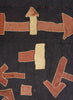 AUTHENTIC HANDMADE KUBA CLOTH CUSHION FROM CONGO, BLACK 4 - Detail 
