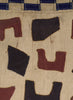 AUTHENTIC HANDMADE KUBA CLOTH CUSHION FROM CONGO, IVORY 1 - Detail