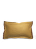 AUTHENTIC HANDMADE KUBA CLOTH CUSHION FROM CONGO, IVORY 2 - Back