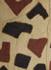 AUTHENTIC HANDMADE KUBA CLOTH CUSHION FROM CONGO, IVORY 2 - Detail