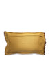 AUTHENTIC HANDMADE KUBA CLOTH CUSHION FROM CONGO, IVORY 3 - Back