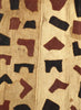 AUTHENTIC HANDMADE KUBA CLOTH CUSHION FROM CONGO, IVORY 3 - Detail