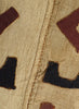 AUTHENTIC HANDMADE KUBA CLOTH CUSHION FROM CONGO, IVORY 3 - Detail