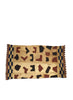 AUTHENTIC HANDMADE KUBA CLOTH CUSHION FROM CONGO, IVORY 3 - Flat