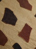 AUTHENTIC HANDMADE KUBA CLOTH CUSHION FROM CONGO, IVORY 4 - Detail 