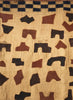 AUTHENTIC HANDMADE KUBA CLOTH CUSHION FROM CONGO, IVORY 4 - Detail 